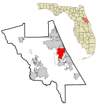 Volusia County Florida Incorporated and Unincorporated areas Port Orange Highlighted